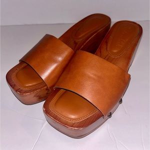 Splendid Women's Brexlee Square Toe chunky Heel Platform Slide